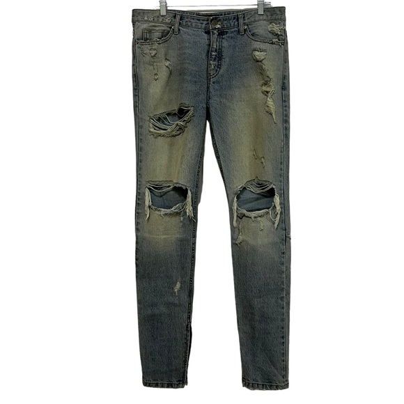 Burj Surer Other - Burj Surtr Men’s Selvedge Destroyed Jeans Large RARE